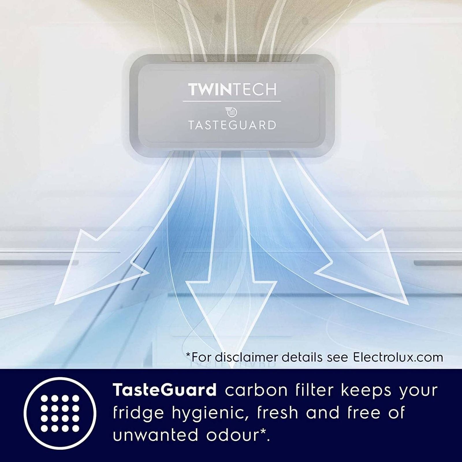 Electrolux UltimateTaste 300 335 Litres 1 Star Frost Free Double Door Bottom Mount Refrigerator with Door Alarm (EBB3702K-H, Glossy Black Steel)