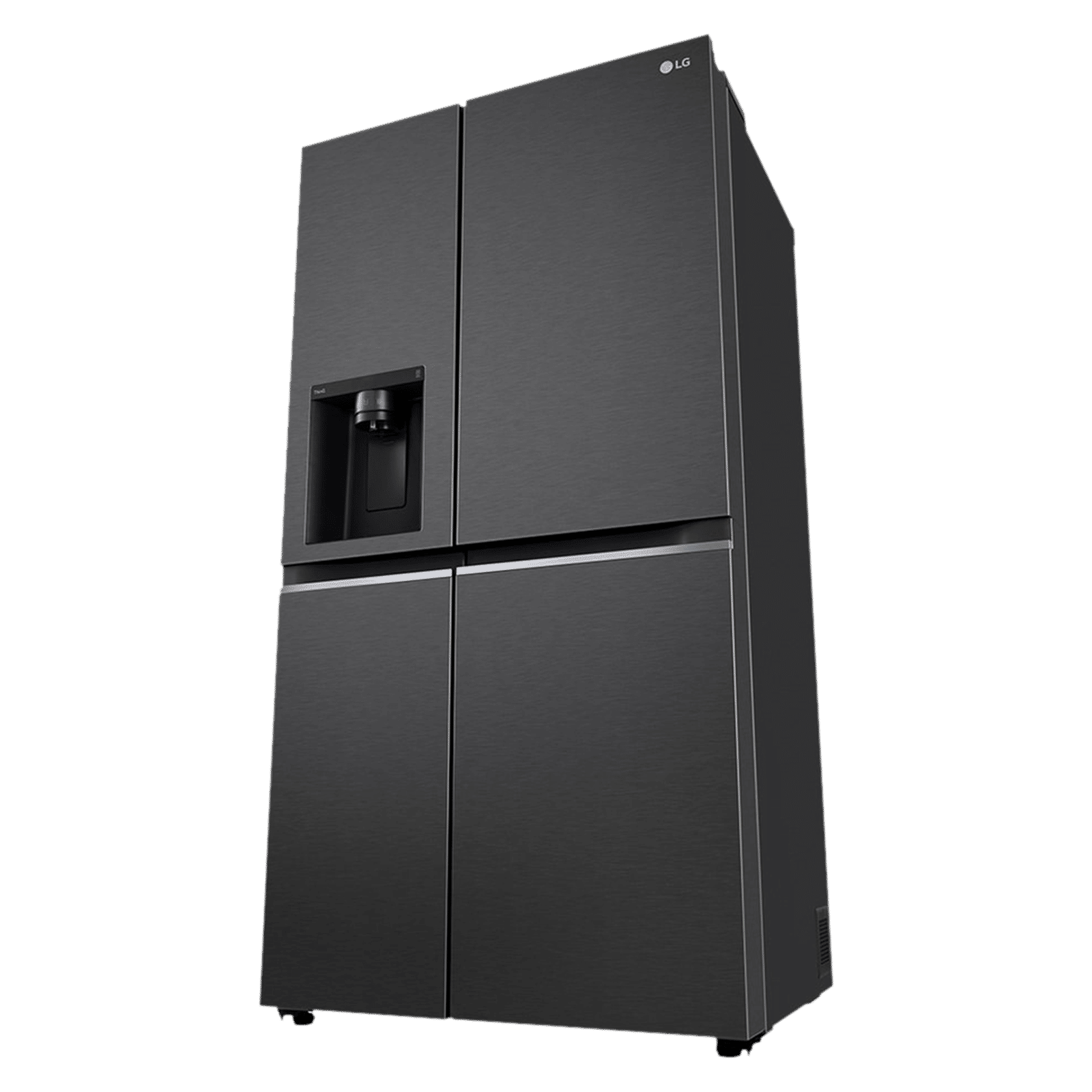 LG 630 Litres 3 Star Frost Free Side by Side Door Smart Wifi Enabled Refrigerator with Multi Air Flow (GL-L257CMC3, Matt Black)