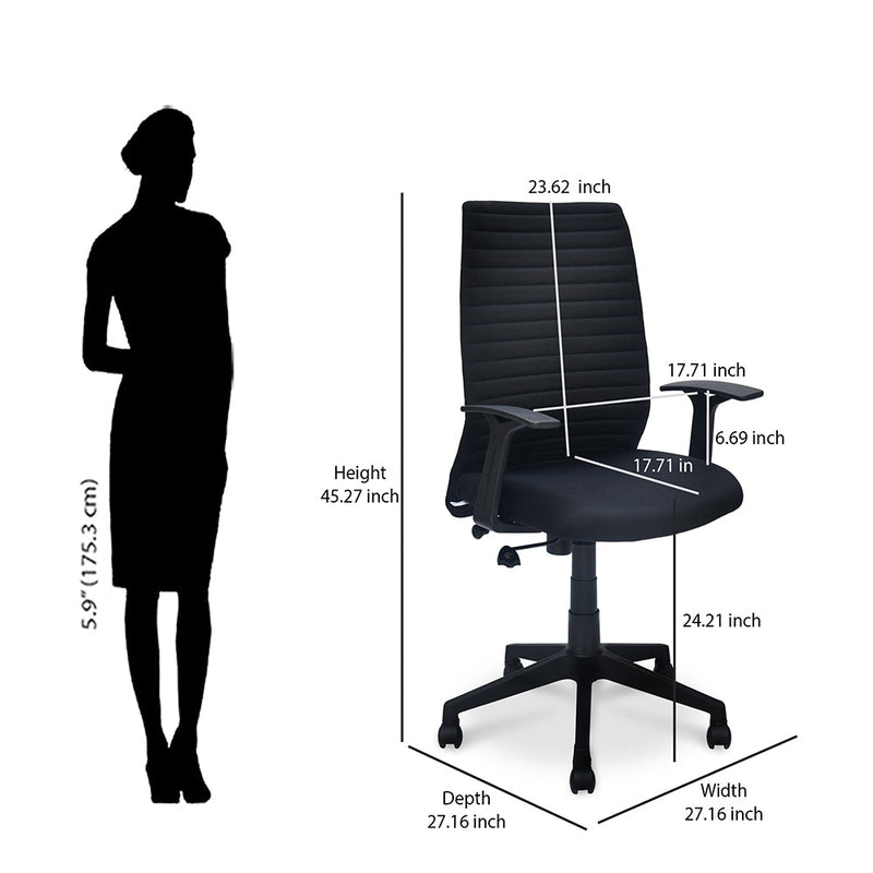 Nilkamal Thames Neo High Back Fabric Chair