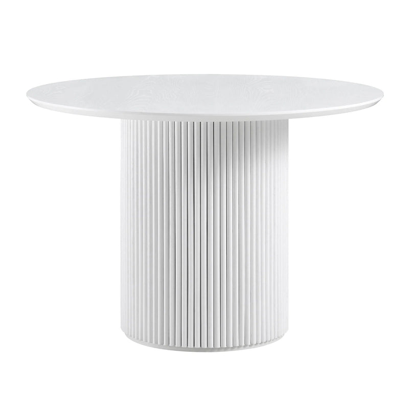Velin Round Solidwood Pedestal Dining Table