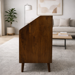 Indiana Scalloped Edge Solid Wood Bookrack