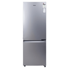 Haier 237 Litres 2 Star Frost Free Double Door Bottom Mount Convertible Refrigerator with Turbo Icing (HRB-2872IBMS-P, Moon Silver)