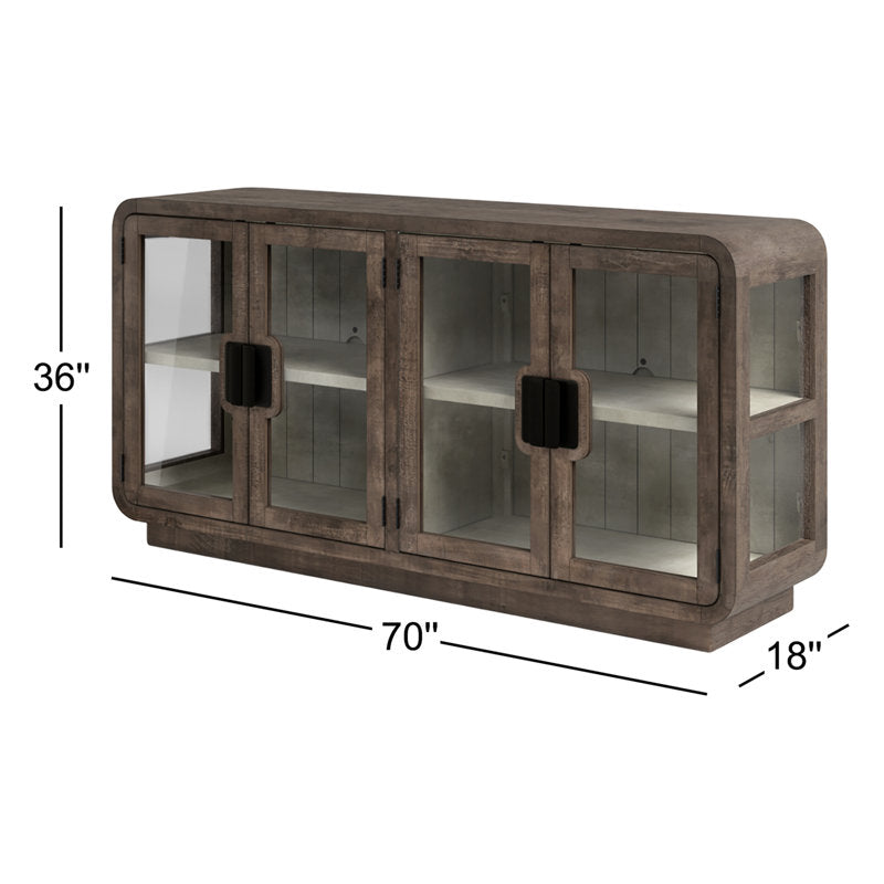 Ollie 70'' Solid Wood Sideboard