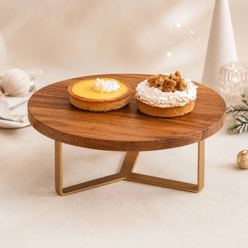 Cake Stand With Golden Leg