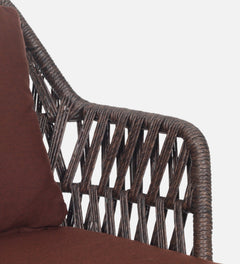 Solve Outdoor Patio Seating Set 4 Chairs and 1 Table Set (Brown) Braided & Rope