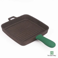 CASTrong Cast Iron Grill Pan, Pre-seasoned, 100% Pure, Toxin-free, Induction, 25.5cm, 3.4kg