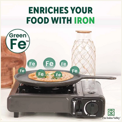 CASTrong Cast Iron Cookware Set: Tawa+ Kadai (Wok model), Kitchen Set for Home, Pre-seasoned, 100% Pure, Toxin-free, Free ₹400 Tadka Pan
