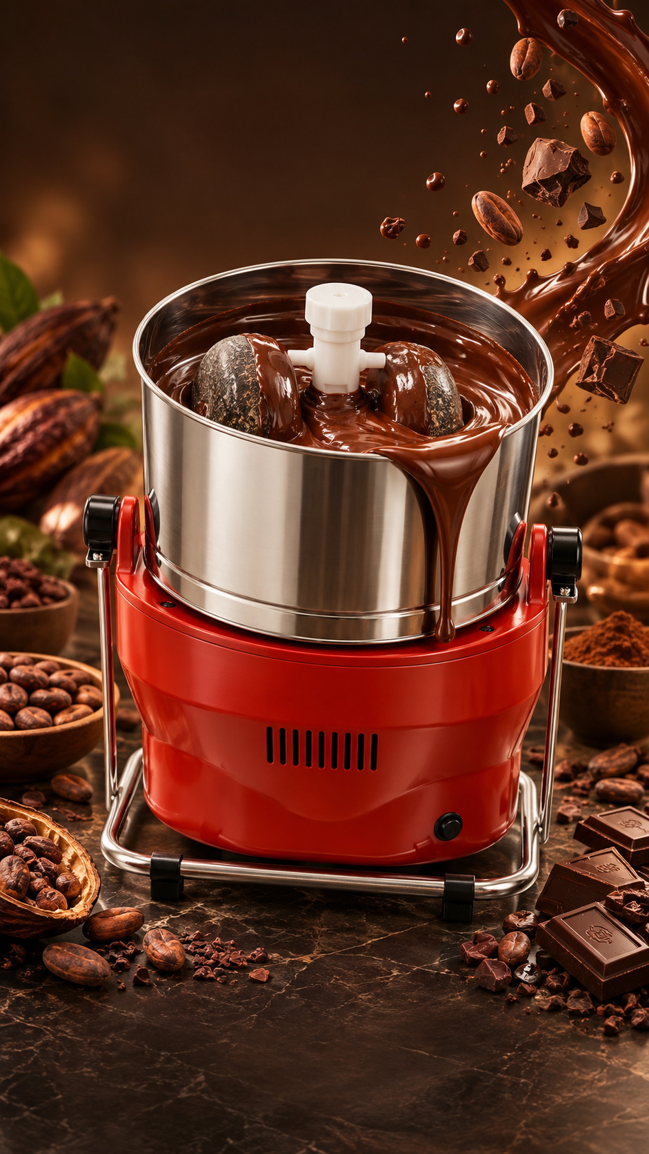 Ponmani Power Plus Chocolate Refiner  - 3Ltr Choco Grinder Melanger-3