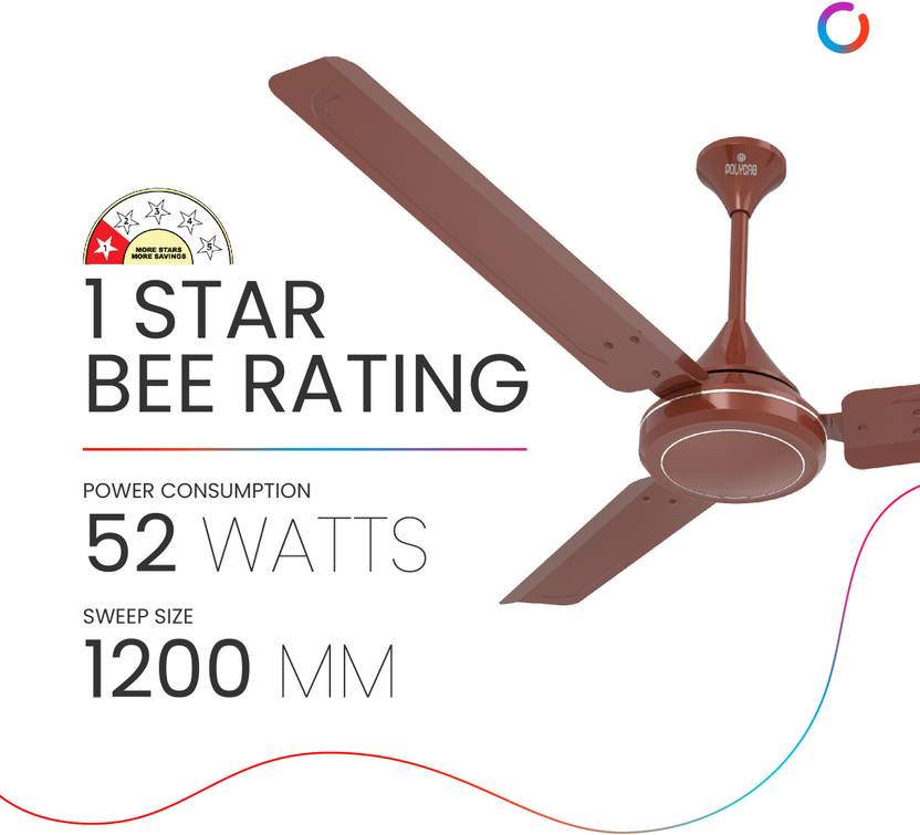Polycab Charisma PLUS 1 Star Ultra High Speed 1200 mm Ceiling Fan-3