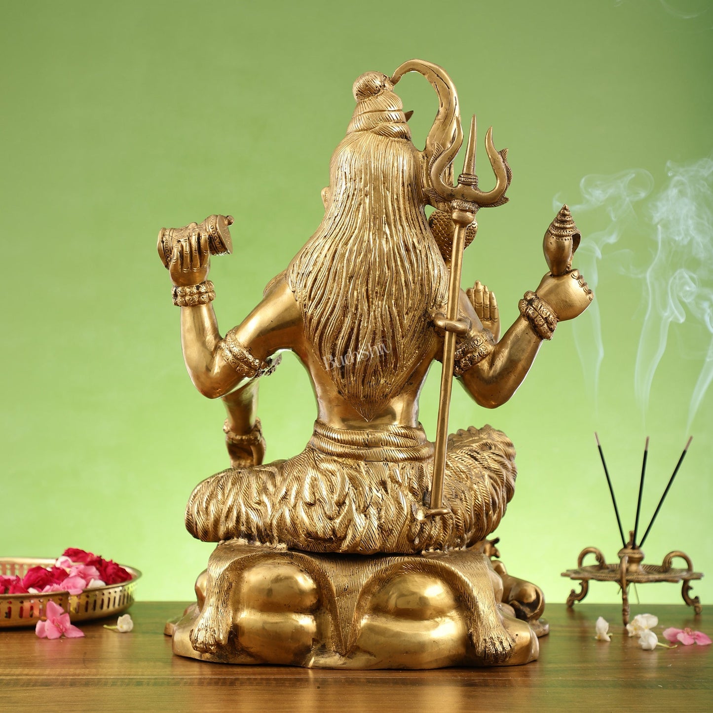 Shiva Brass Statue with Nandi - 18" Height