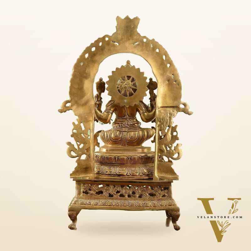 Chola-Inspired Superfine Brass Ganesha Statue 27"