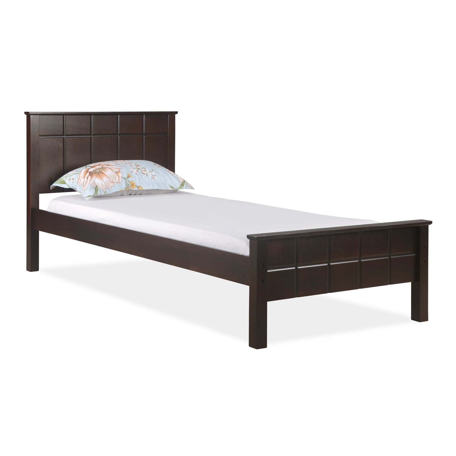 Nilkamal Cipher Solid Wood Single Bed (Espresso)