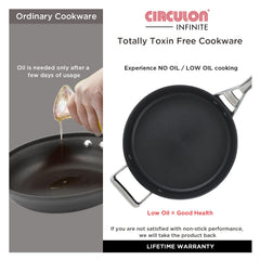 Circulon Momentum 24cm Non-Stick Sautepan/Deep Frypan with Lid