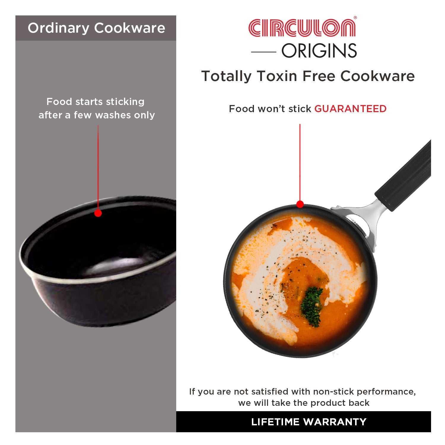 Circulon Origins Non-Stick Hard Anodized 18cm Saucepan
