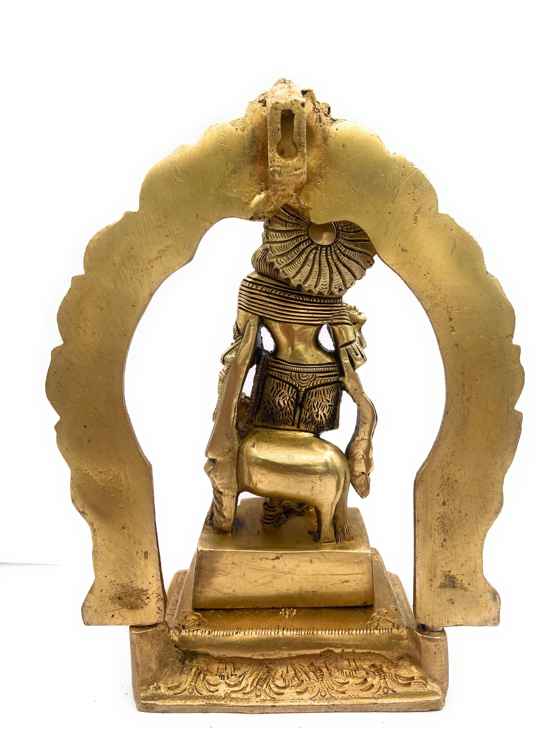 Brass Krishna Idol – Gopal Murti, Radha-Krishna Vigraham, Balakrishna Statue, Home & Temple Decor, Pooja Brass Idol,Gold, 8 Inch, 1 Piece