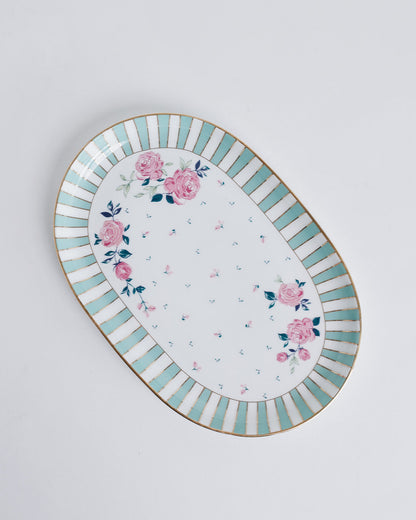 Magique by The Wishing Chair x Clay Craft, Portrait of a Rose Charlie Platter Medium with Munch Bowl Set of 3