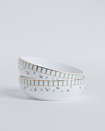 Magique by The Wishing Chair x Clay Craft, Portrait of a Rose Charlie Platter Medium with Munch Bowl Set of 3