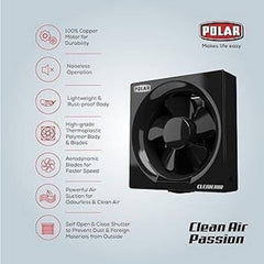 Polar Clean Air Passion 150 MM Black Wall Fan-3