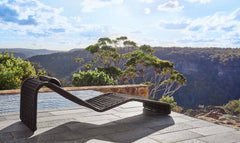 Adnet Outdoor Swimming Poolside Lounger Set of 2 (Black) Braided & Rope