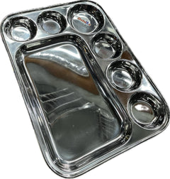 Stainless Steel Tiffin Plate - Durable &amp; Stylish for Home &amp; Kitchen-3