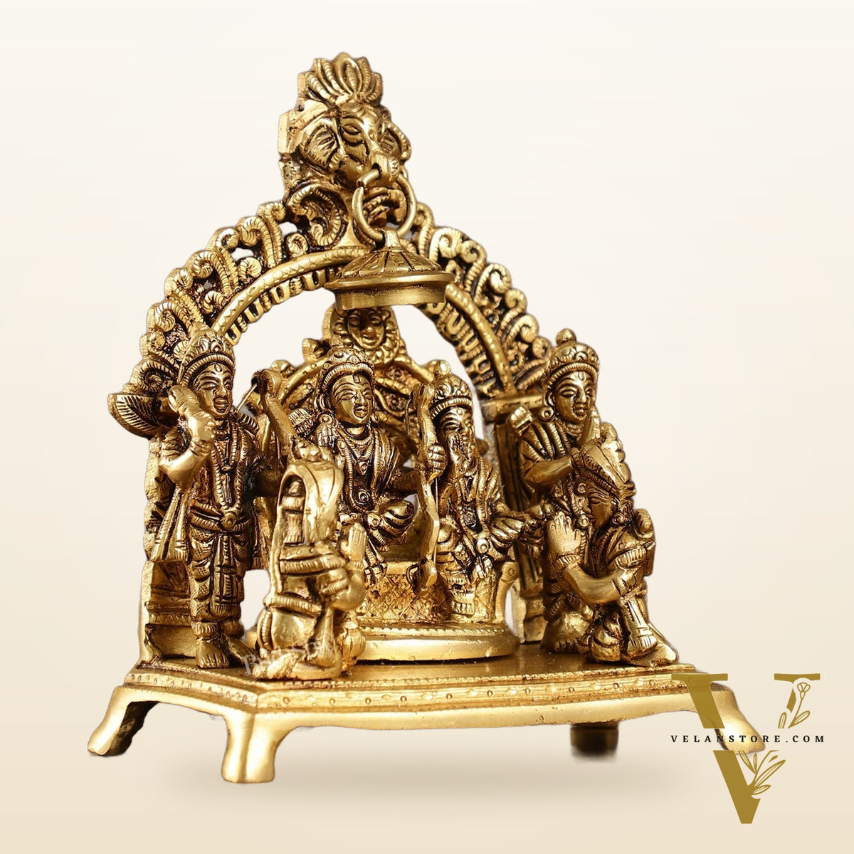 Complete Brass Ram Darbar Idol with All Brothers | Height 7 inch