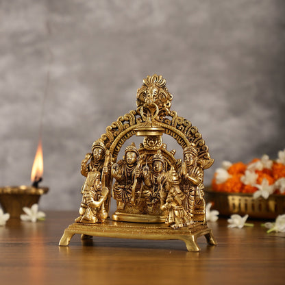 Complete Brass Ram Darbar Idol with All Brothers | Height 7 inch