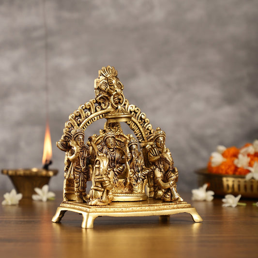 Complete Brass Ram Darbar Idol with All Brothers | Height 7 inch