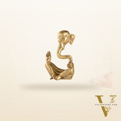 Contemporary Brass Modern Ganesha Idol | 6" Height | Artistic Expression