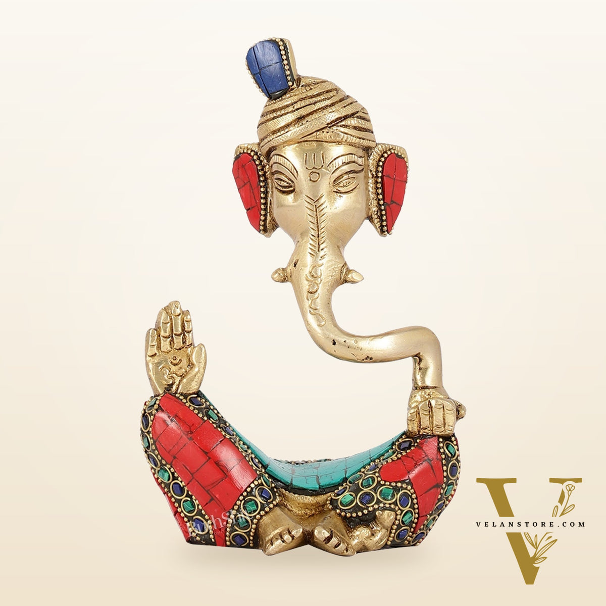 Contemporary Brass Pagadi Ganesha Idol | 7" Height