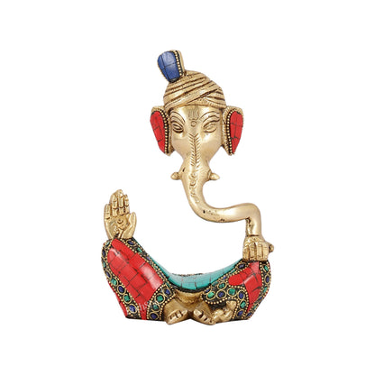 Contemporary Brass Pagadi Ganesha Idol | 7" Height