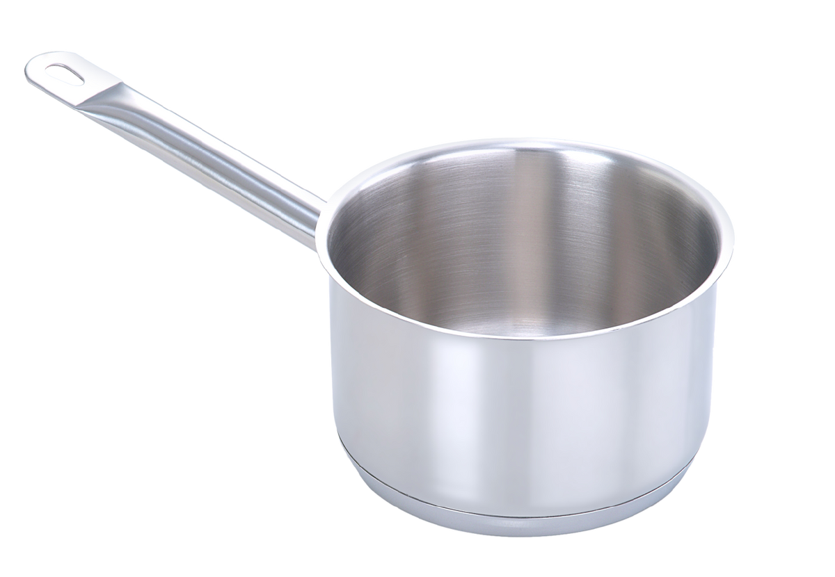 Pradeep Stainless Steel Sauce Pan with Long Handle – Encapsulated Base, NSF
