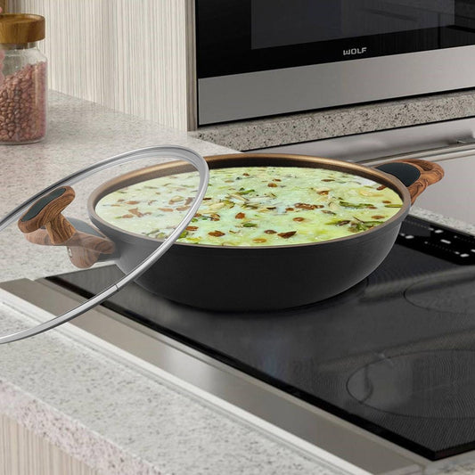 Aluminium Kadhai with Glass Lid Eliza