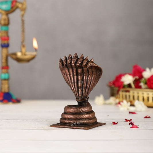 Copper Sheshanaaga Peeta Singhasan | Height 4.5 Inch