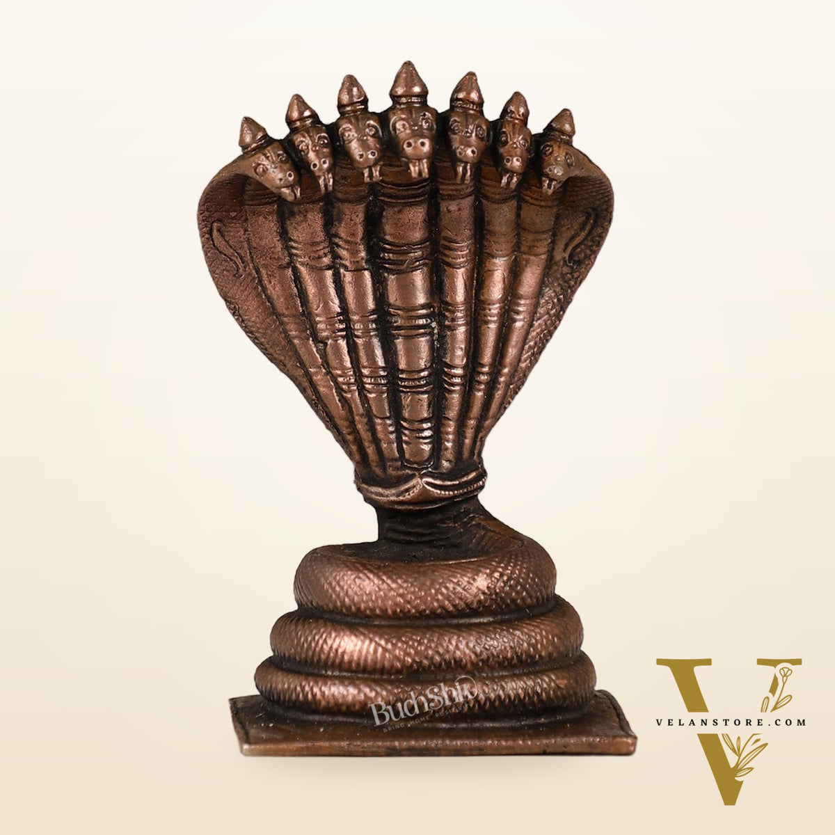 Copper Sheshanaaga Peeta Singhasan | Height 4.5 Inch