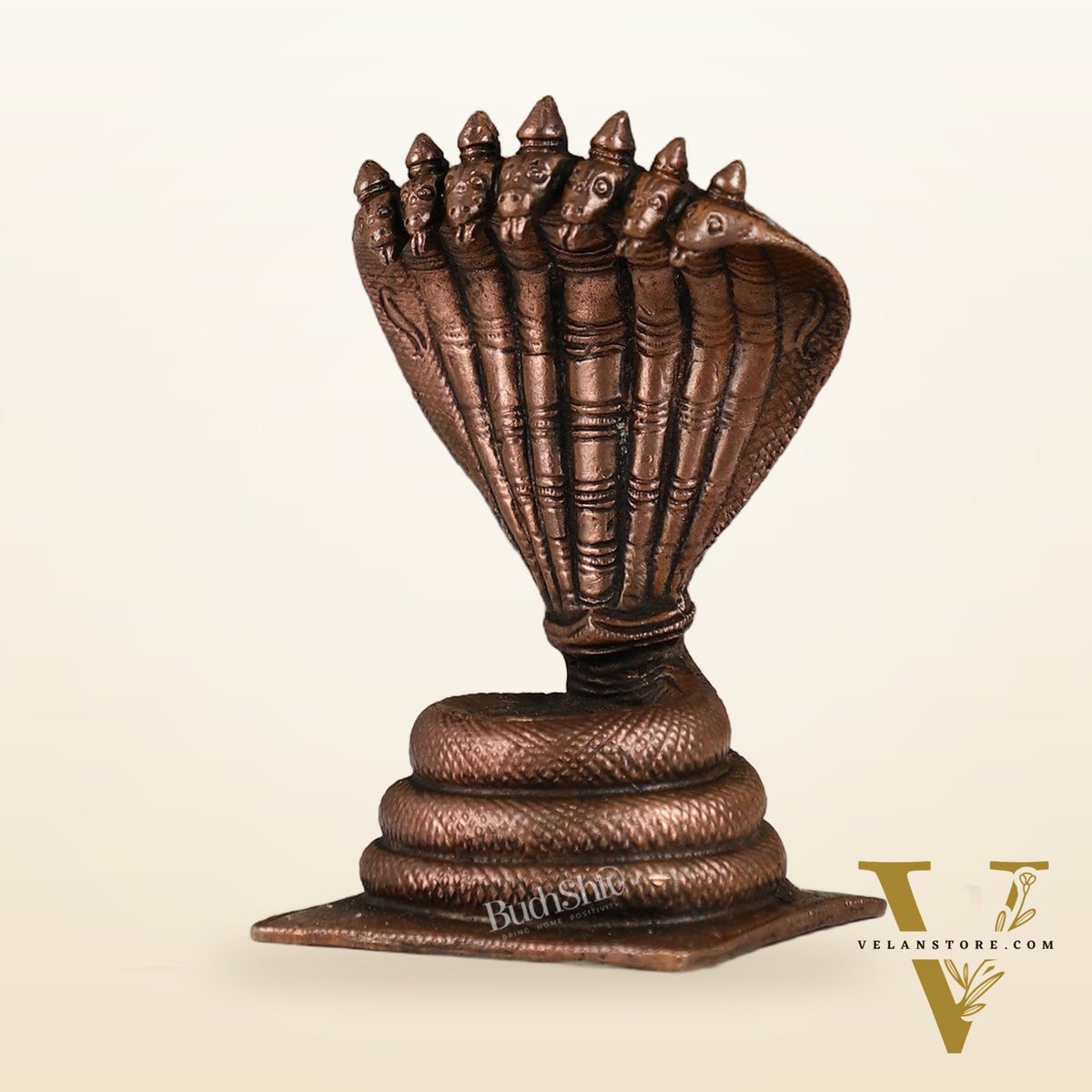 Copper Sheshanaaga Peeta Singhasan | Height 4.5 Inch