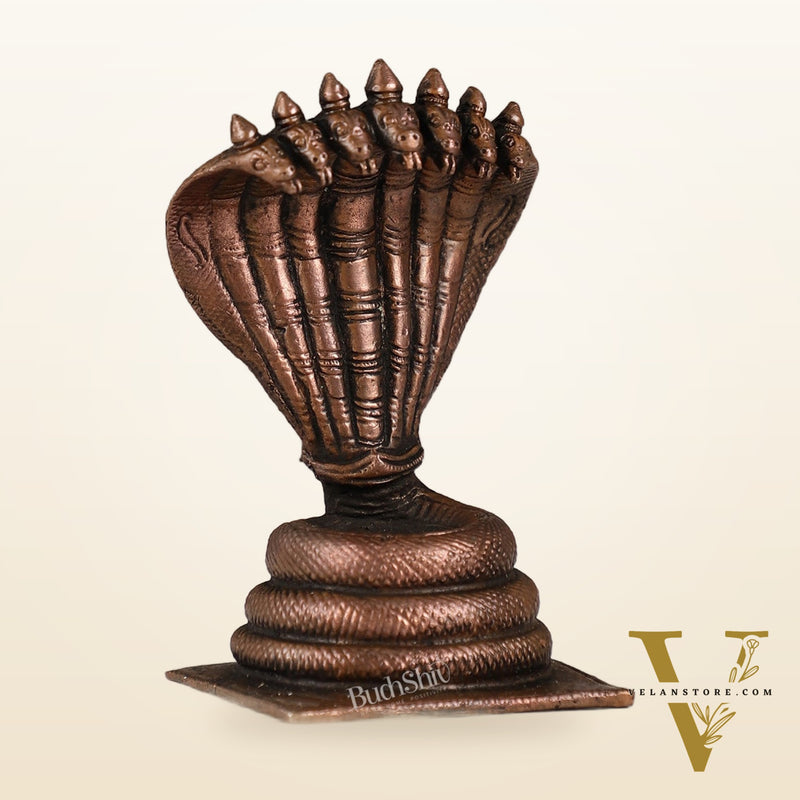 Copper Sheshanaaga Peeta Singhasan | Height 4.5 Inch