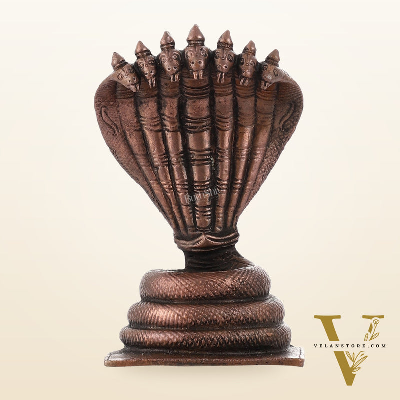 Copper Sheshanaaga Peeta Singhasan | Height 4.5 Inch