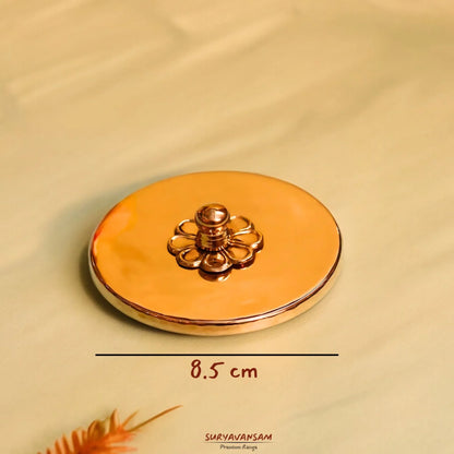 Handmade Pure Copper Glass With Lid - Water Tumbler