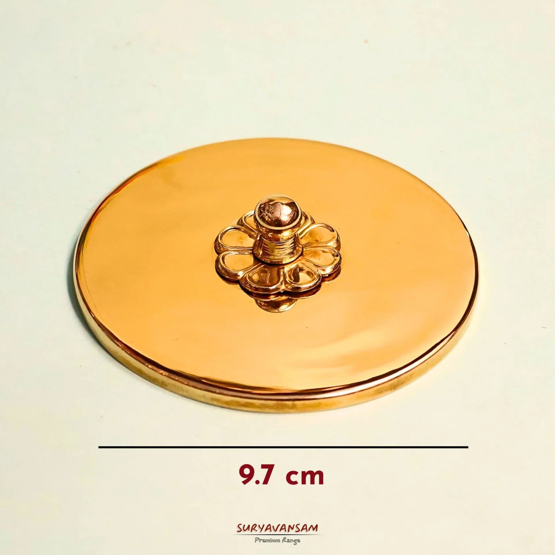 Handmade Pure Copper Glass With Lid - Water Tumbler