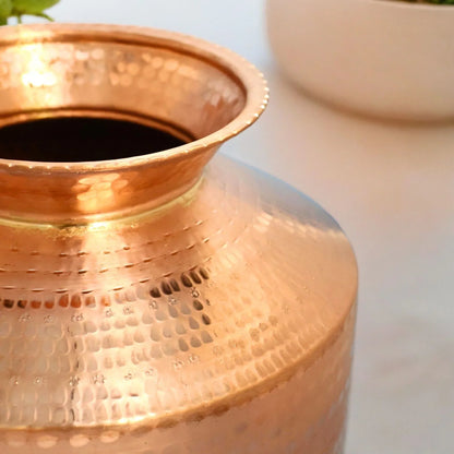 Hand Made Indian Style Water Gagar (Dispenser) Set with Stand, lid and Water Ladle