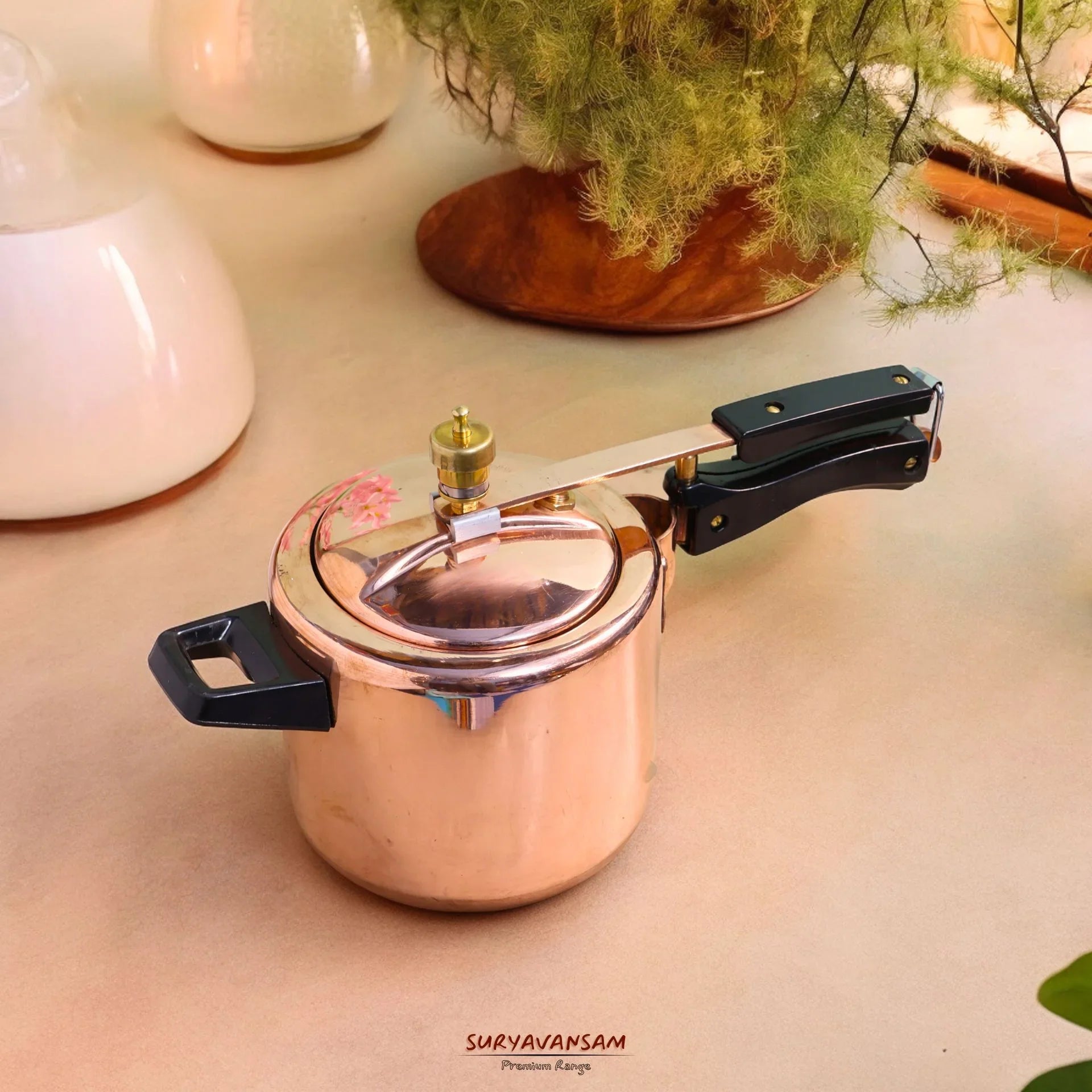 Pure copper Pressure Cooker with tin coating
