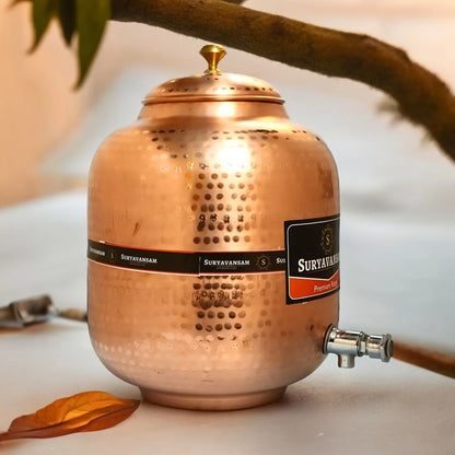 Pure Copper Handmade Water Dispenser - Perfect For Drinking Water