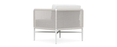 Roza Outdoor Garden Balcony Sofa Set 2 Seater and 2 Single Seater With 1 Center Table Set, Braid & Rope (White + Beige)