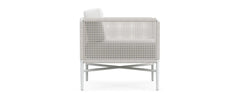 Roza Outdoor Garden Balcony Sofa Set 2 Seater and 2 Single Seater With 1 Center Table Set, Braid & Rope (White + Beige)