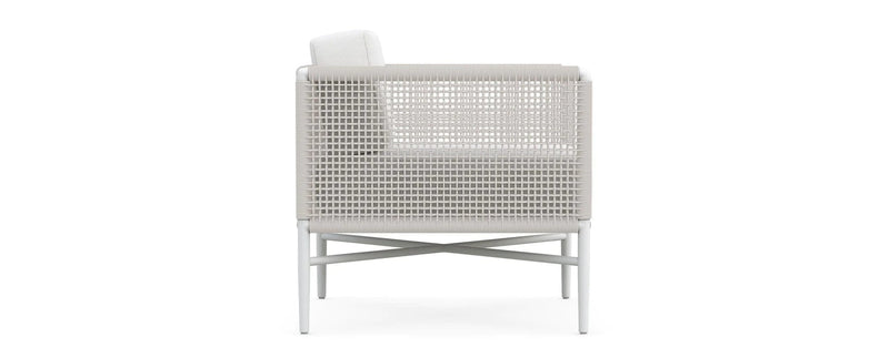 Roza Outdoor Garden Balcony Sofa Set 2 Seater and 2 Single Seater With 1 Center Table Set, Braid & Rope (White + Beige)