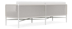 Roza Outdoor Garden Balcony Sofa Set 2 Seater and 2 Single Seater With 1 Center Table Set, Braid & Rope (White + Beige)