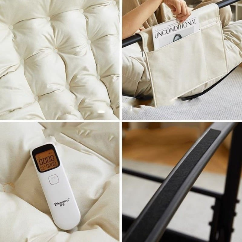 Modern Comfort Rocking Chair with Cushioned Seat