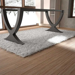Metal Table Base Curved X-Design Matte Black Iron Legs for Modern Living Room & Office Desks