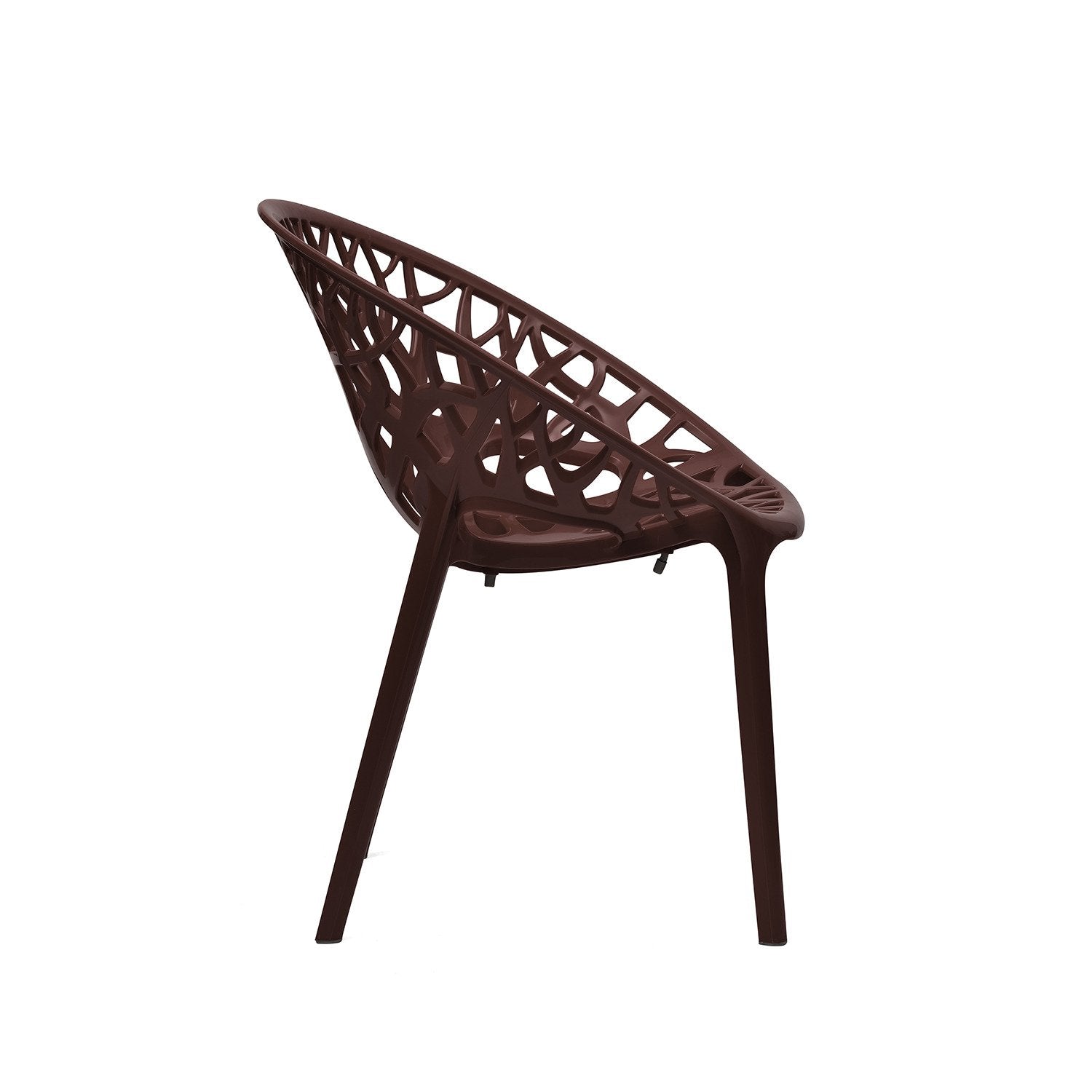 Nilkamal PP Crystal Chair (Brown)