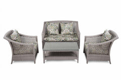 Bianchi Outdoor Sofa Set 2 Seater , 2 Single seater and 1 Center Table (Grey)